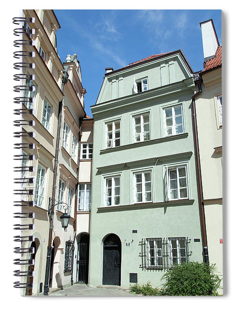 House Spiral Notebook featuring the photograph The Narrowest House by Ramunas Bruzas