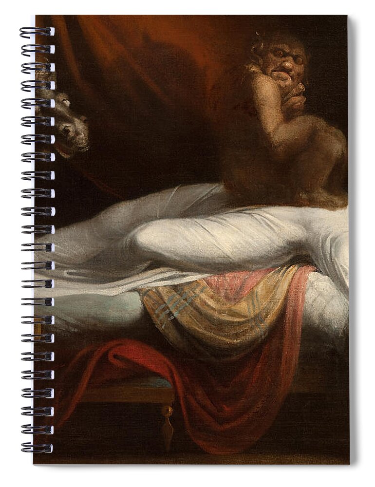 The Spiral Notebook featuring the painting The Nightmare by Henry Fuseli