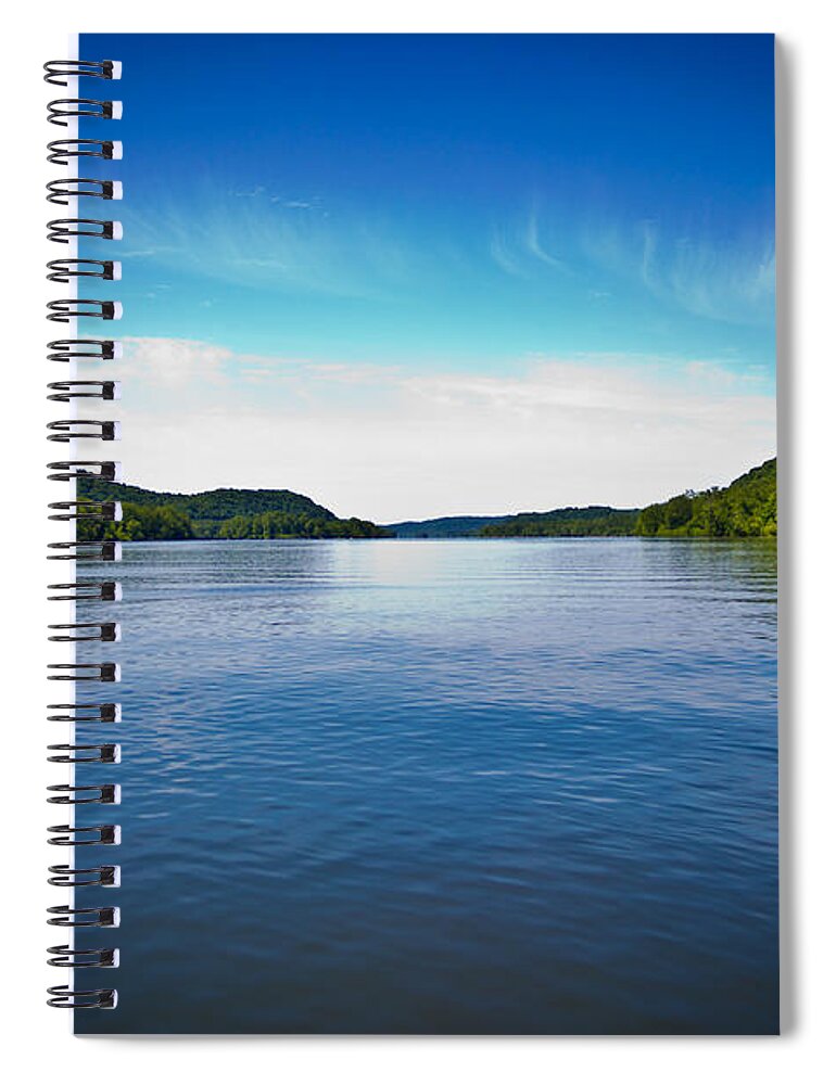 Hdr Spiral Notebook featuring the photograph The Ohio River by Jonny D