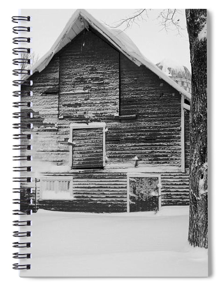 Barn Spiral Notebook featuring the photograph The Old Barn by Julie Lueders 