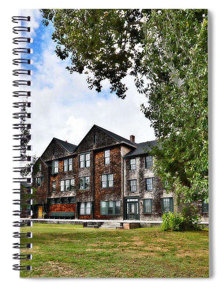 Hunting Lodge Spiral Notebook featuring the photograph The Old Hunting Lodge by Stacie Siemsen