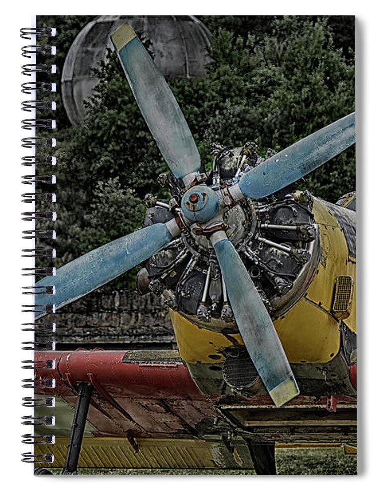 Yellow Spiral Notebook featuring the photograph The Old Little Yellow One by Joachim G Pinkawa