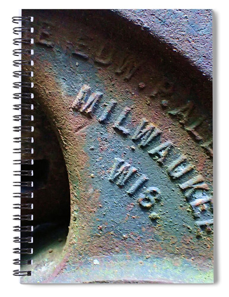 Metal Spiral Notebook featuring the photograph The Old Stamp Mill- Findley Mine by Nicole Angell