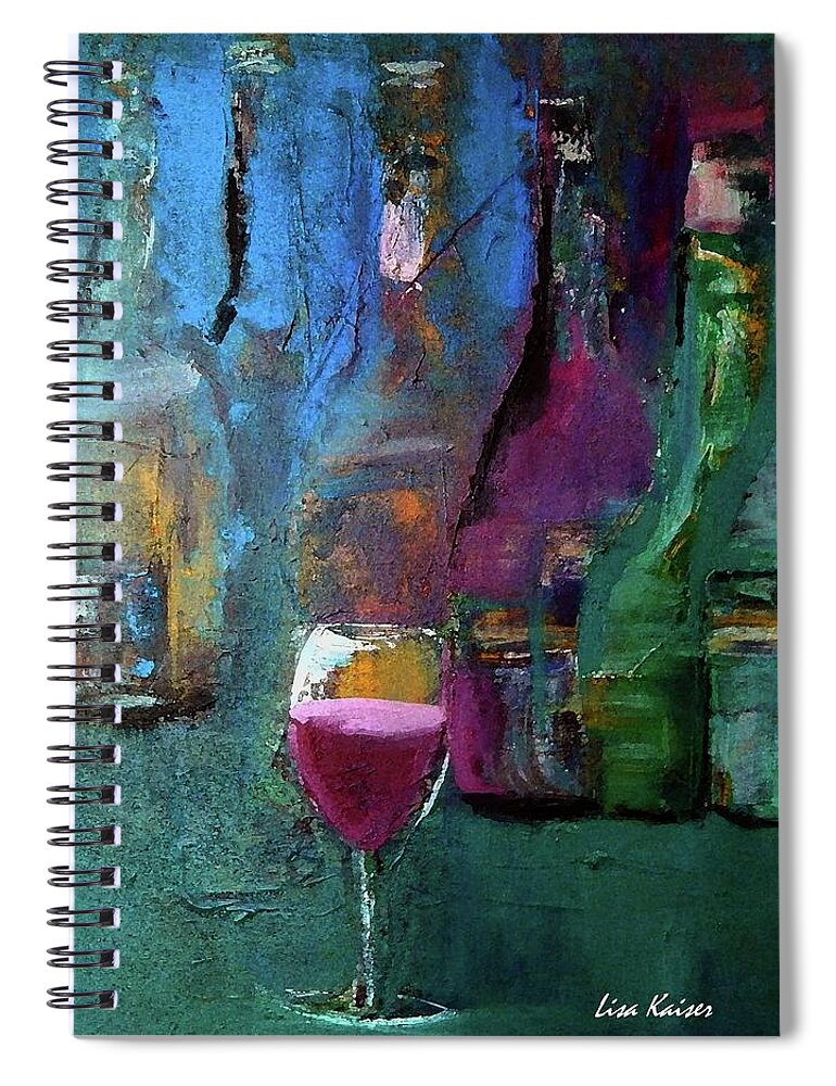 Colorful Spiral Notebook featuring the painting The One That Stands Out by Lisa Kaiser