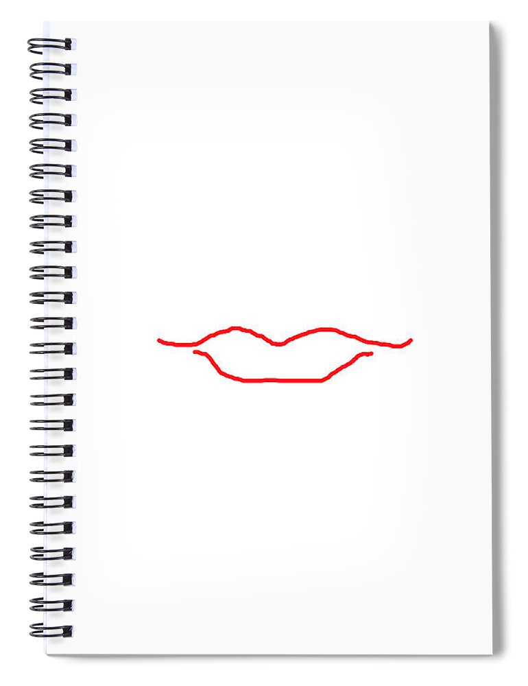 David Bridburg Spiral Notebook featuring the digital art The Outline by David Bridburg