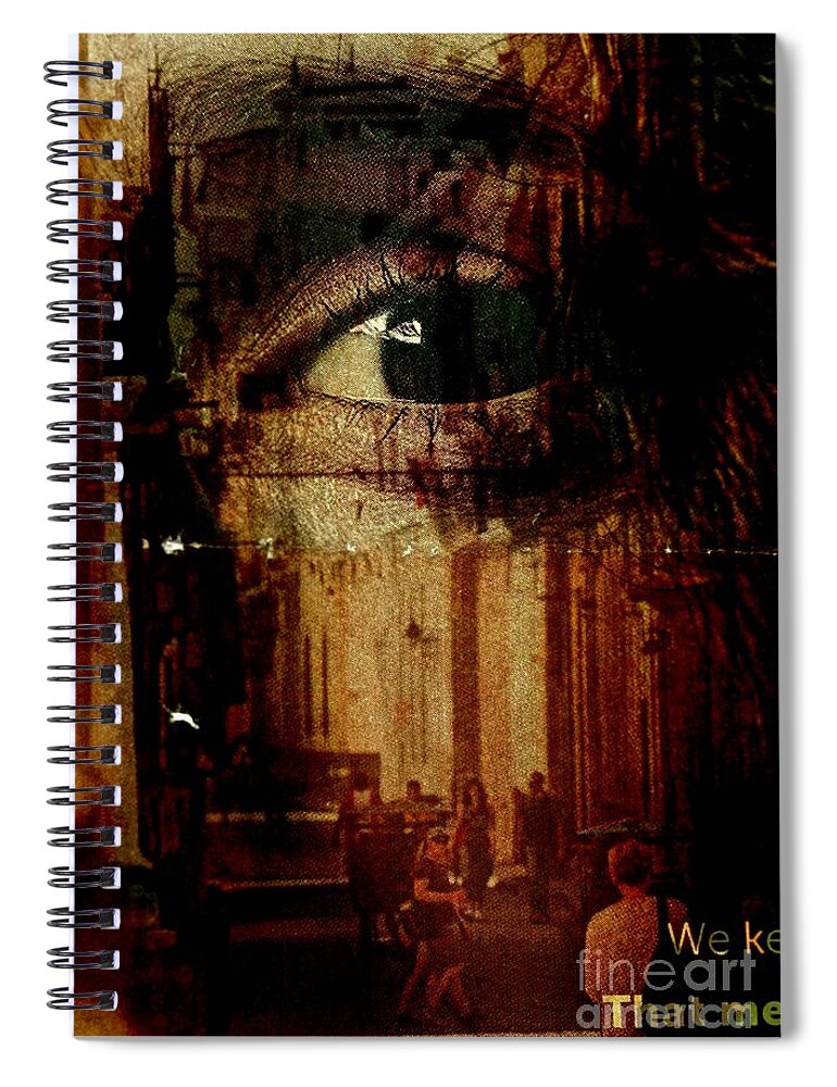Single Exposure Spiral Notebook featuring the photograph The Overseer by Michael Cinnamond