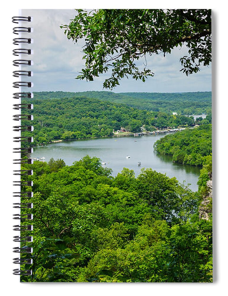 America Spiral Notebook featuring the photograph The Ozarks by Jennifer White
