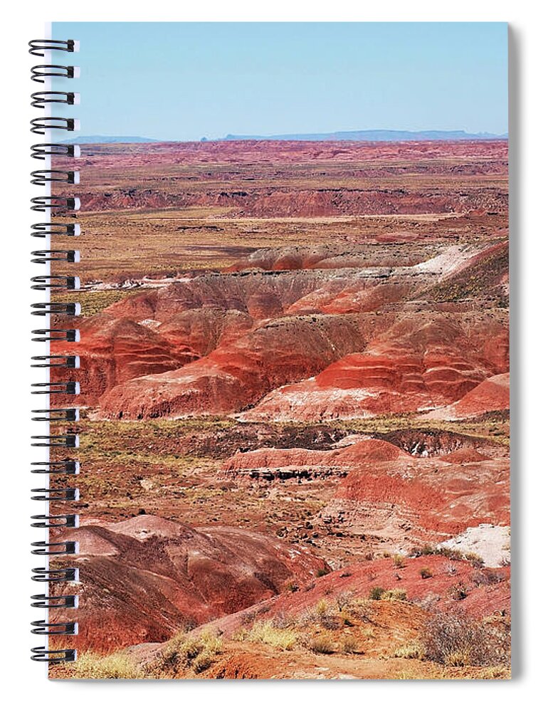 Arizona Spiral Notebook featuring the photograph The Painted Desert by Mary Capriole