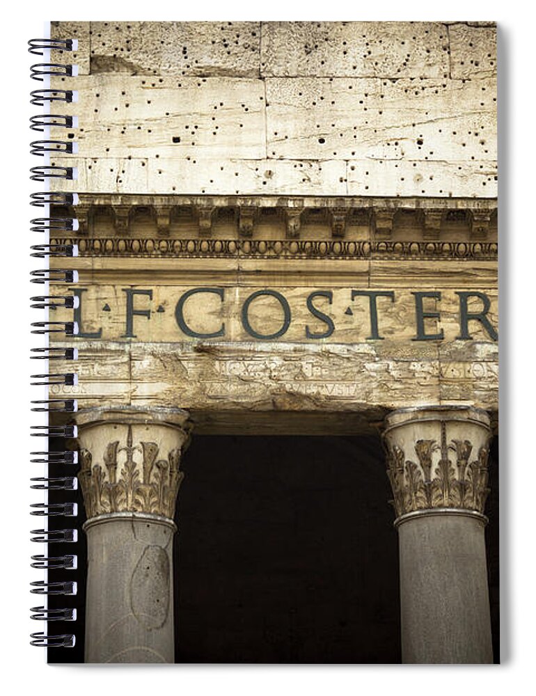Pantheon Spiral Notebook featuring the photograph The Pantheon by Becqi Sherman