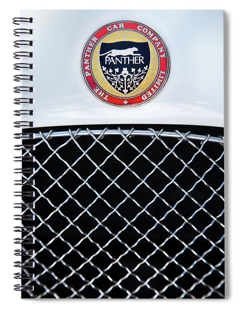 Old Cars Spiral Notebook featuring the photograph The Panther Car Company by Theresa Tahara