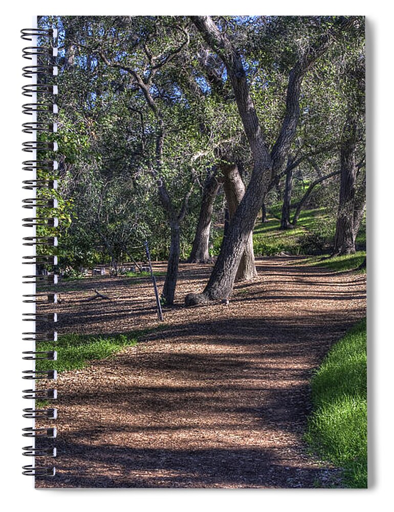 Path Spiral Notebook featuring the photograph The Path by Richard J Cassato