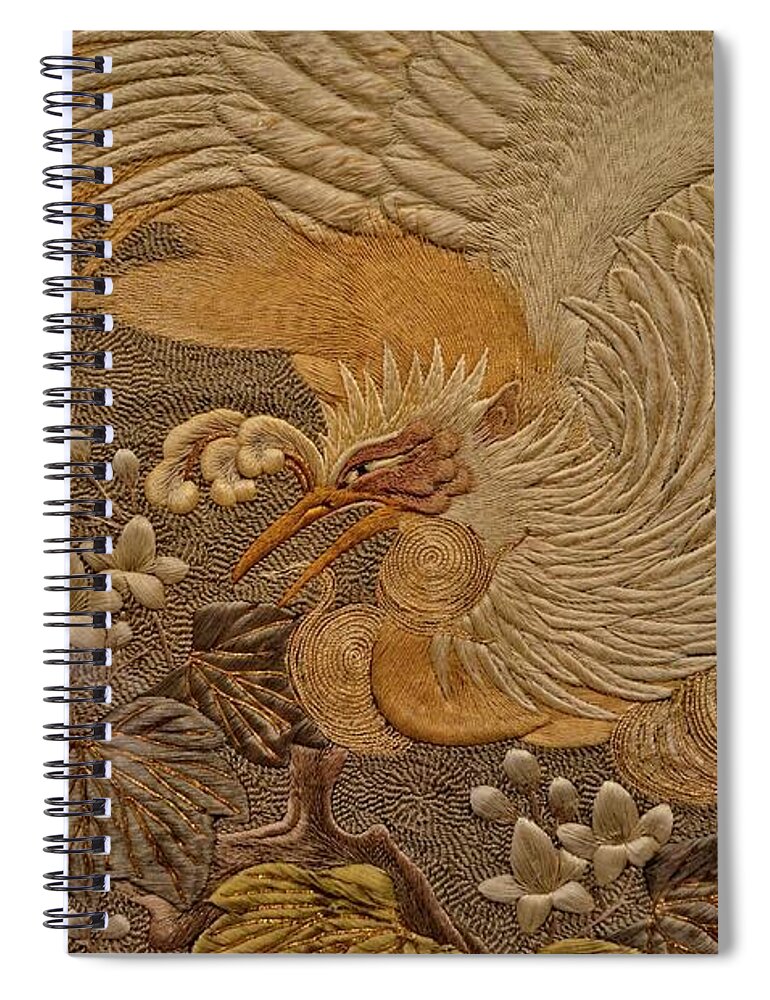  Detail Spiral Notebook featuring the photograph The Phoenix by Mary Machare
