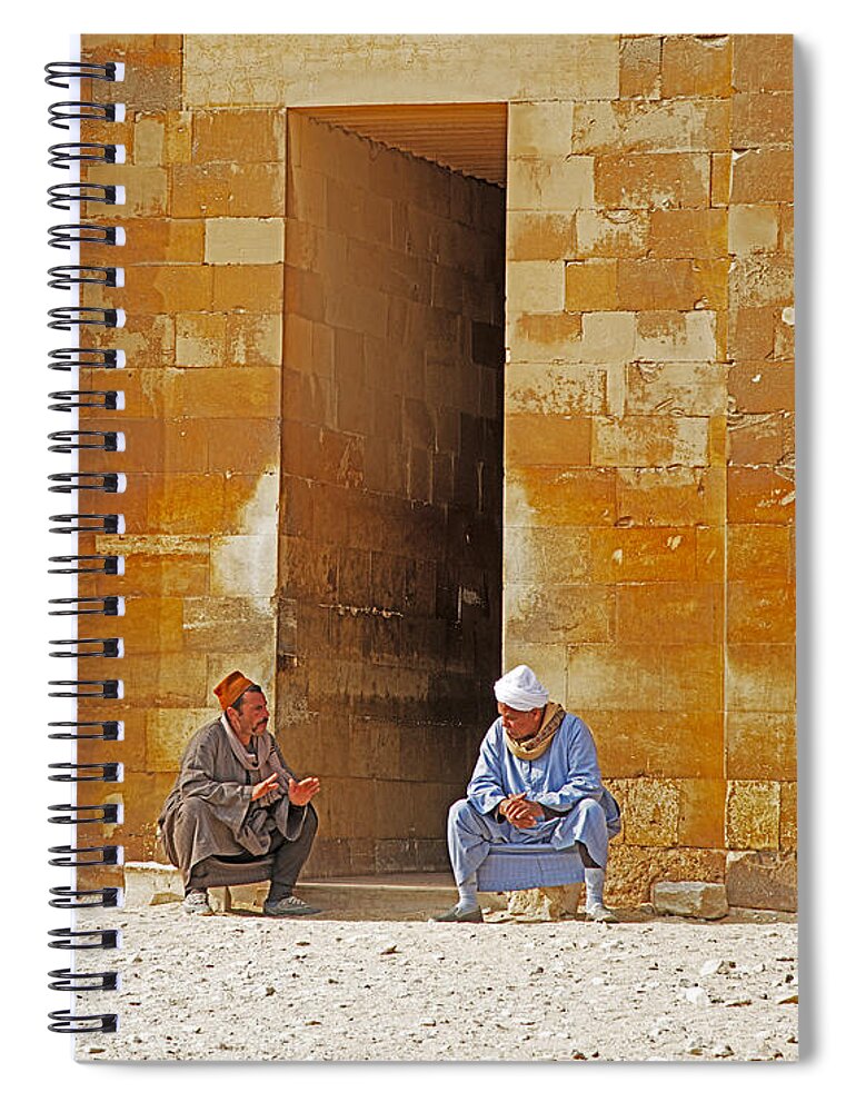 People Spiral Notebook featuring the photograph The conversation by Patrick Kain