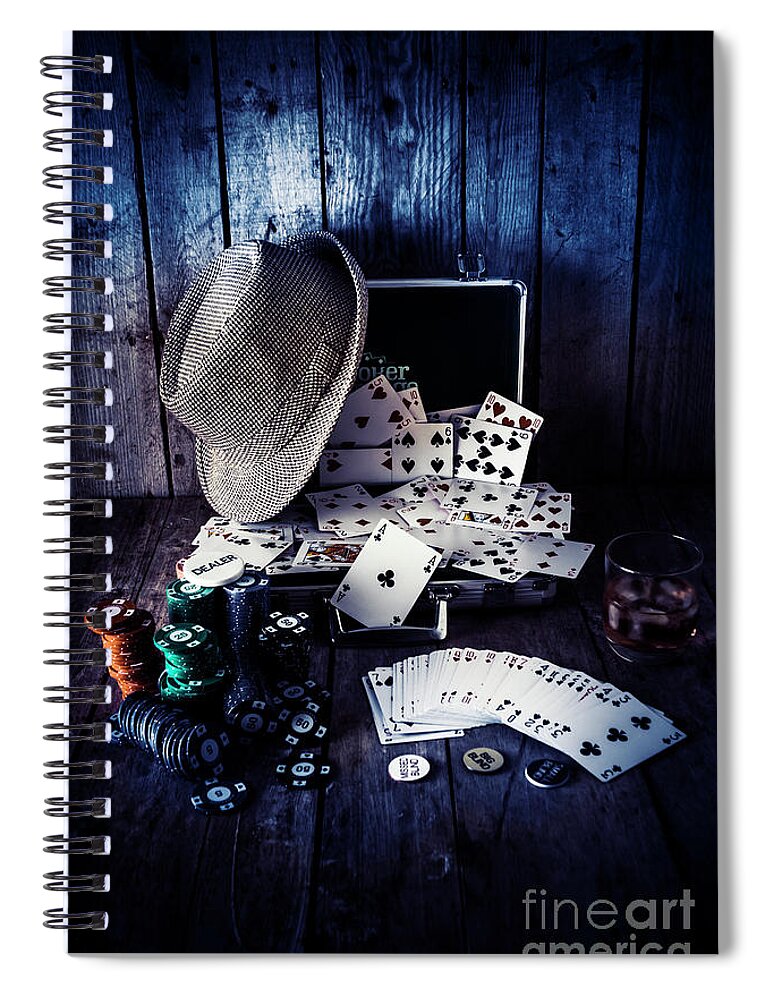Poker Spiral Notebook featuring the photograph The poker ace by Jorgo Photography