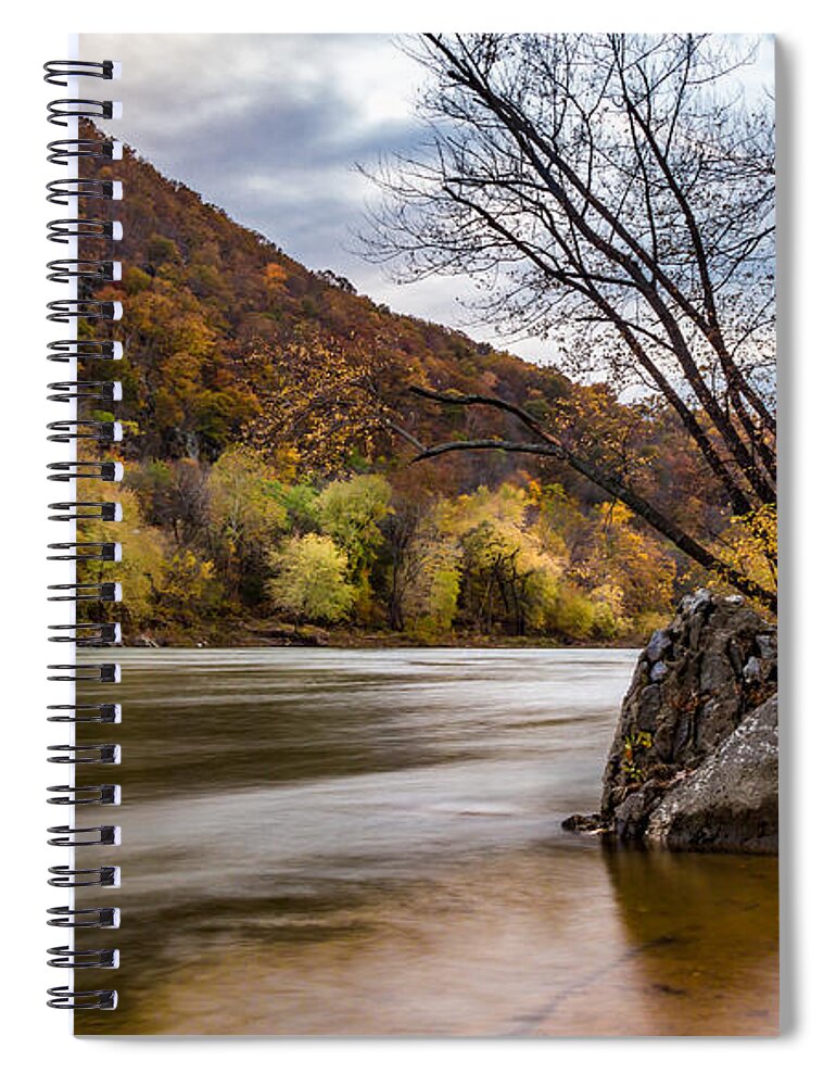 Autumn Spiral Notebook featuring the photograph The Shenandoah in Autumn by Ed Clark