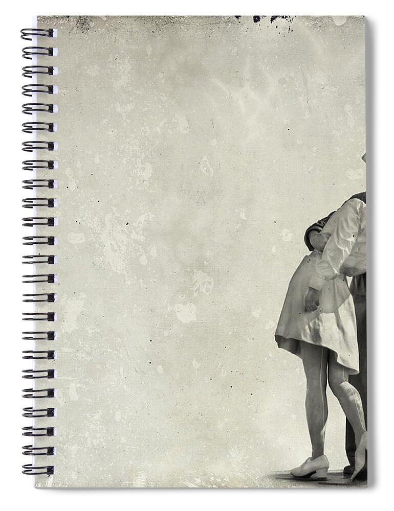 Kiss Spiral Notebook featuring the photograph The Power of a Kiss by Evelina Kremsdorf