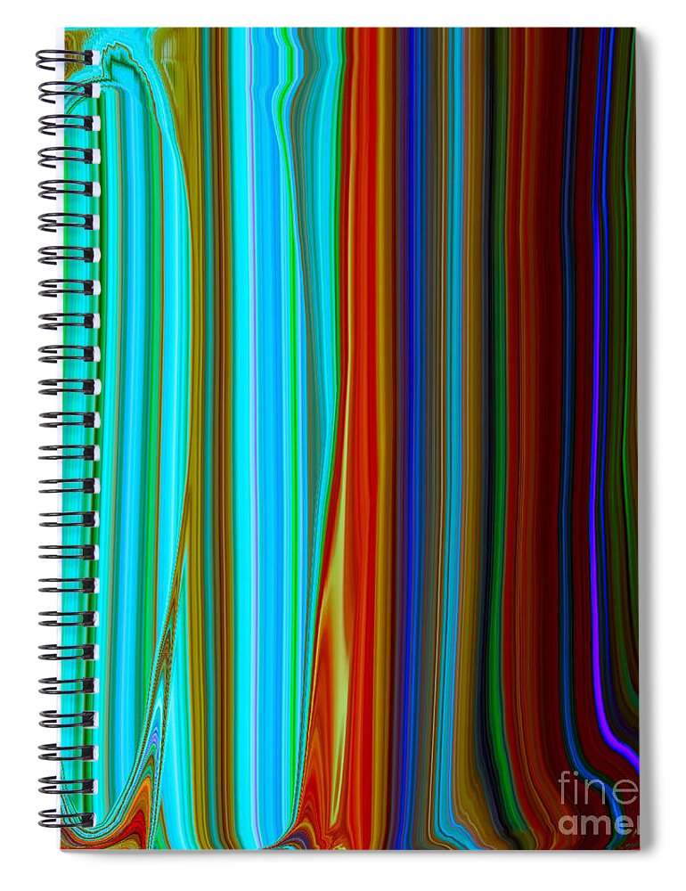 Painting-abstract Acrylic Spiral Notebook featuring the mixed media The Queen's Closet #2 by Catalina Walker