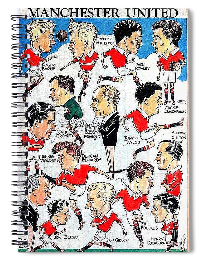 Manchester United Spiral Notebook featuring the photograph The Red Devils by Imagery-at- Work