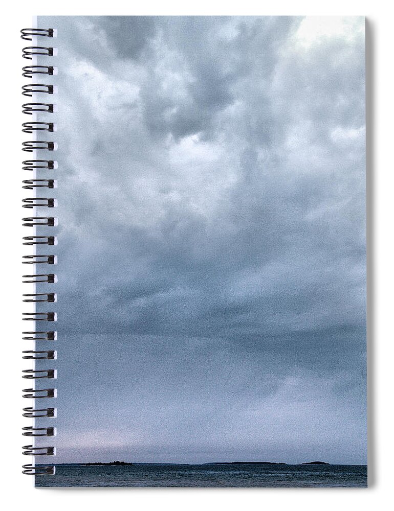 Lehtokukka Spiral Notebook featuring the photograph The rising storm by Jouko Lehto