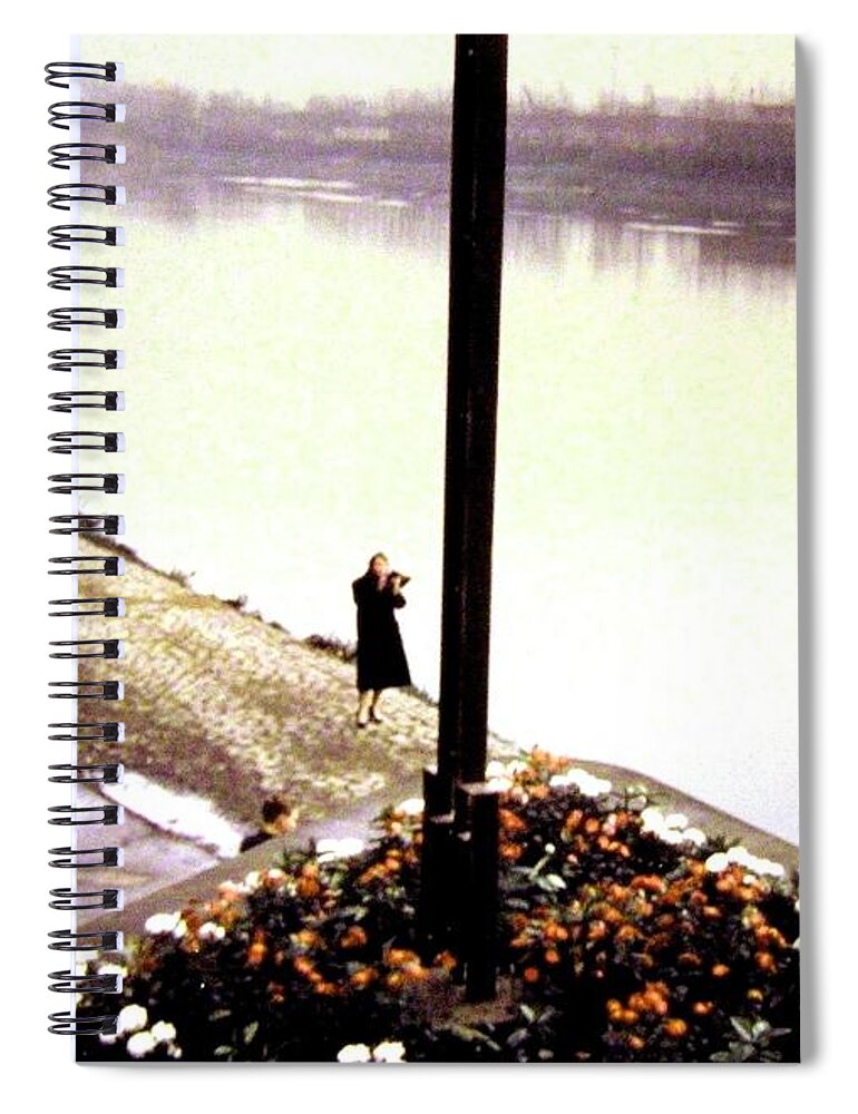 1955 Spiral Notebook featuring the photograph The River Seine 1955 by Will Borden