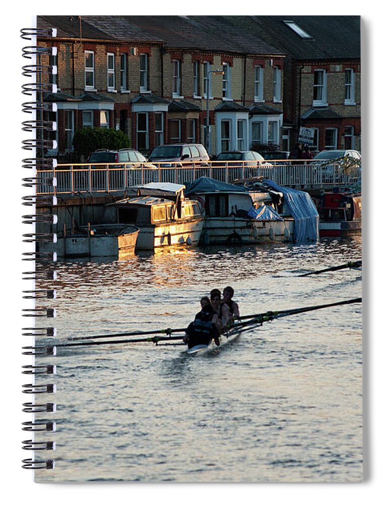 Anglia Spiral Notebook featuring the photograph The Riverside by Andrew Michael