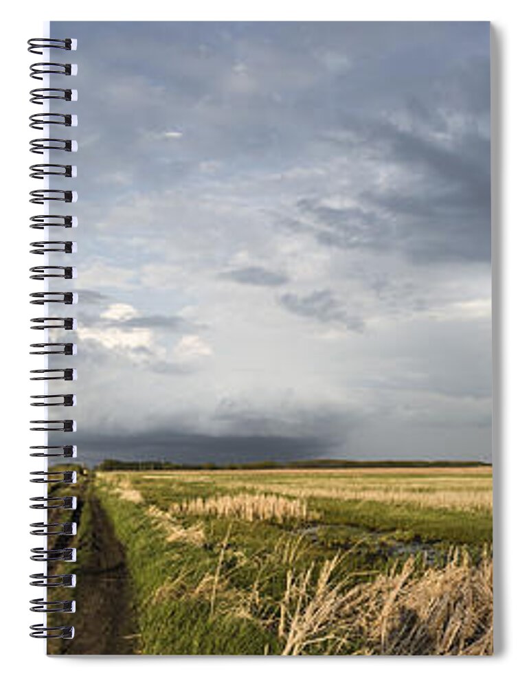 2015 Spiral Notebook featuring the photograph The Road Is Never Easy by Sandra Parlow
