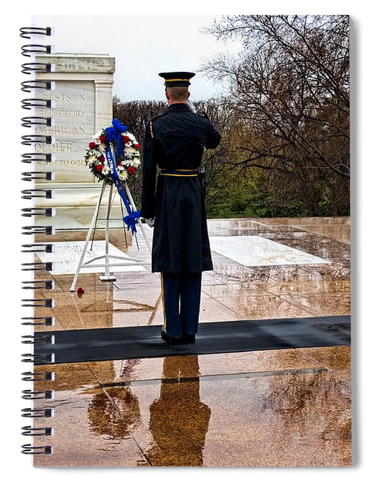 Salute Spiral Notebook featuring the photograph The Salute by Christopher Holmes