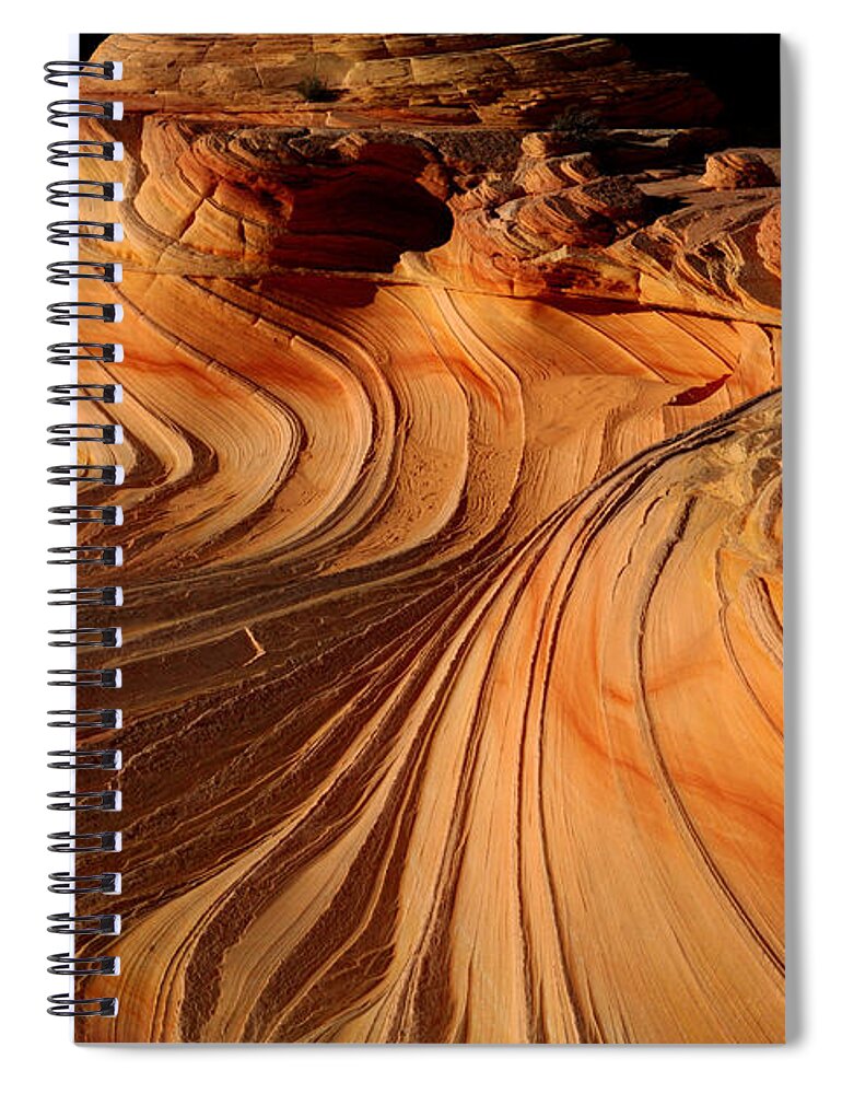 The Wave Spiral Notebook featuring the photograph The Second Wave by Keith Kapple