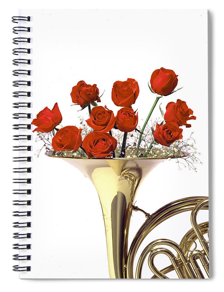 Wall Art Spiral Notebook featuring the photograph The Sight of Music by Steven Huszar