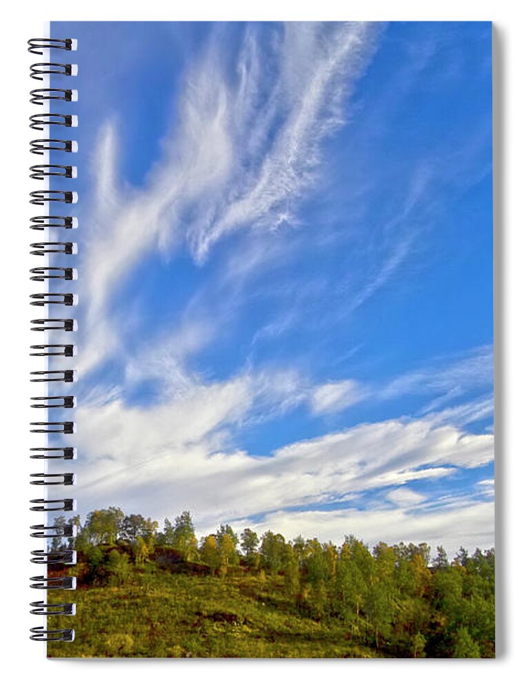 Europe Spiral Notebook featuring the photograph The skies by Heiko Koehrer-Wagner