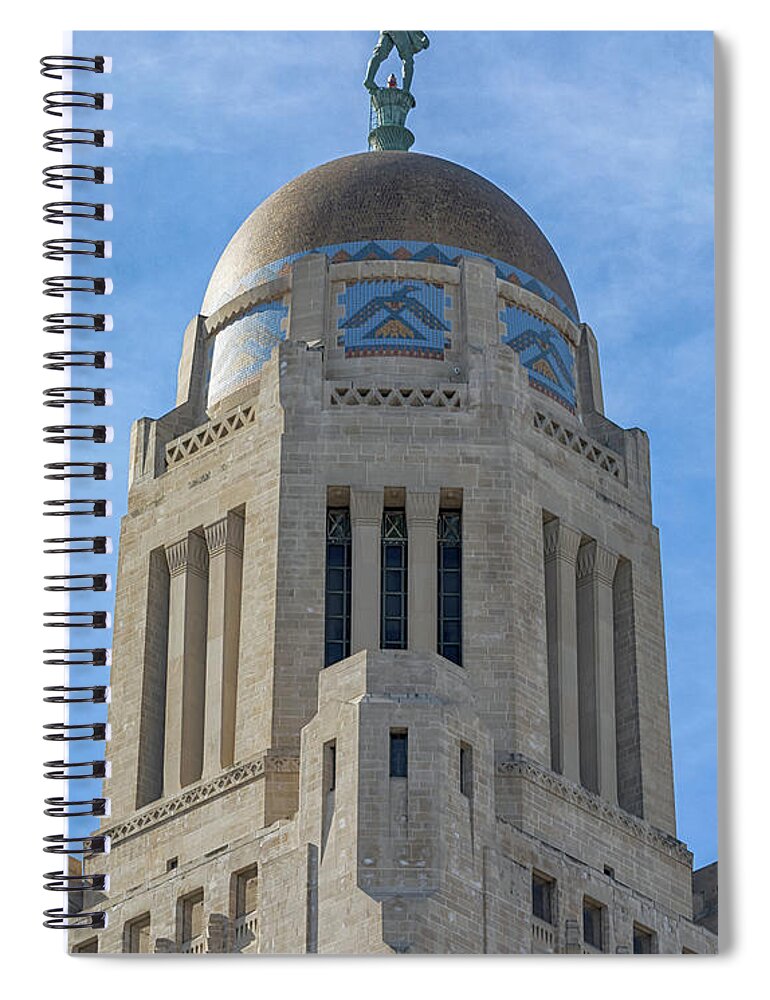 Lincoln Nebraska Spiral Notebook featuring the photograph The Sower by Susan Rissi Tregoning
