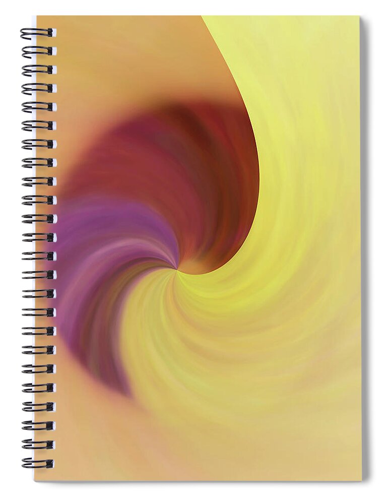 Abstract Spiral Notebook featuring the photograph The Spiral by Cheryl Day