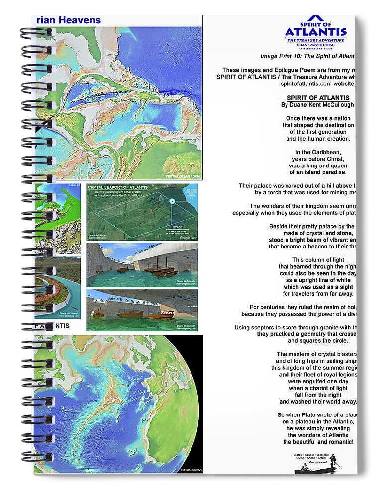 Duane Mccullough Spiral Notebook featuring the photograph The Spirit of Atlantis Poem by Duane McCullough