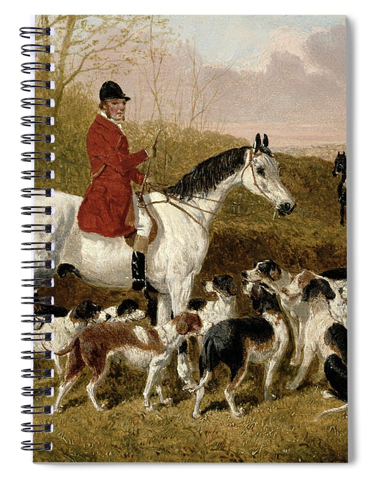 The Spiral Notebook featuring the painting The Start by John Frederick Herring Snr