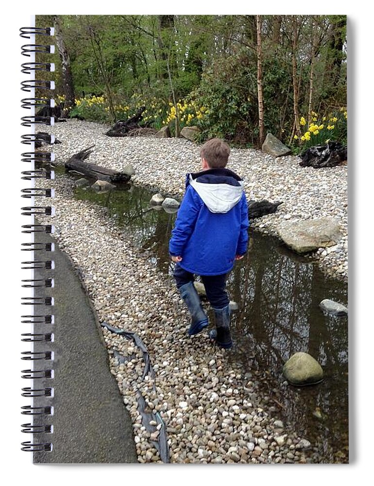Stepping Stones Spiral Notebook featuring the photograph The Stepping Stones 2 by Joan-Violet Stretch