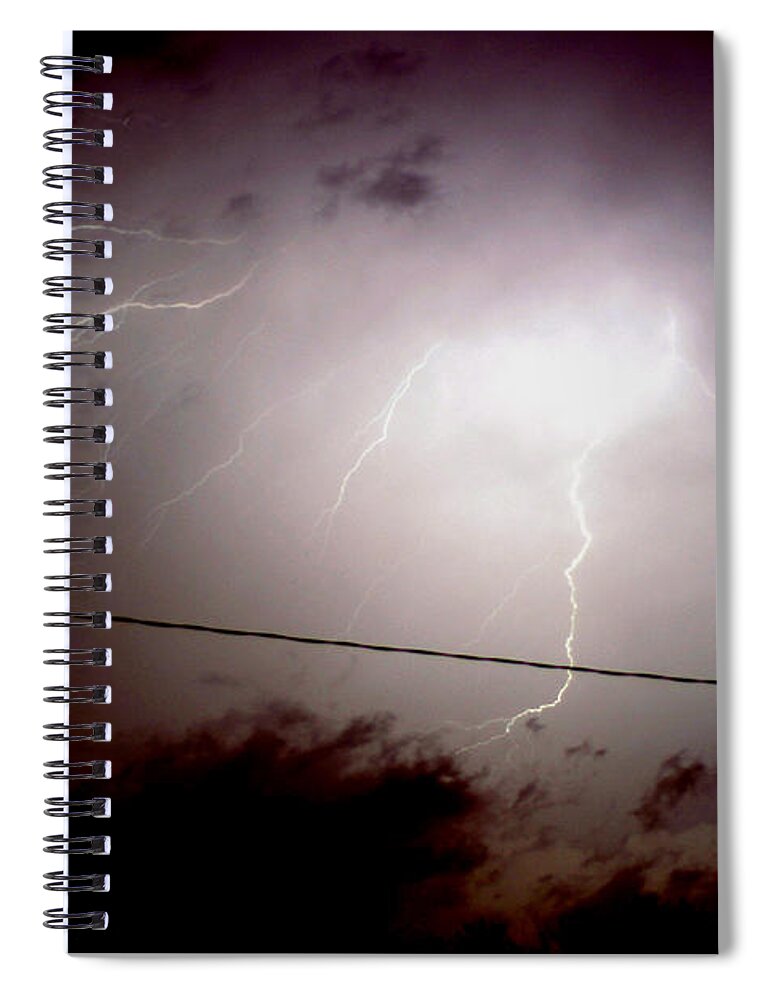 Sky Spiral Notebook featuring the photograph The Storm 2.3 by Joseph A Langley
