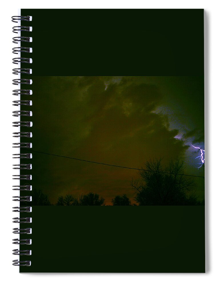 Sky Spiral Notebook featuring the photograph The Storm 2.8 by Joseph A Langley