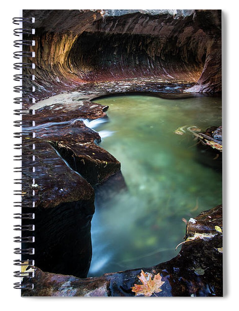 Utah Spiral Notebook featuring the photograph The Subway by Wesley Aston