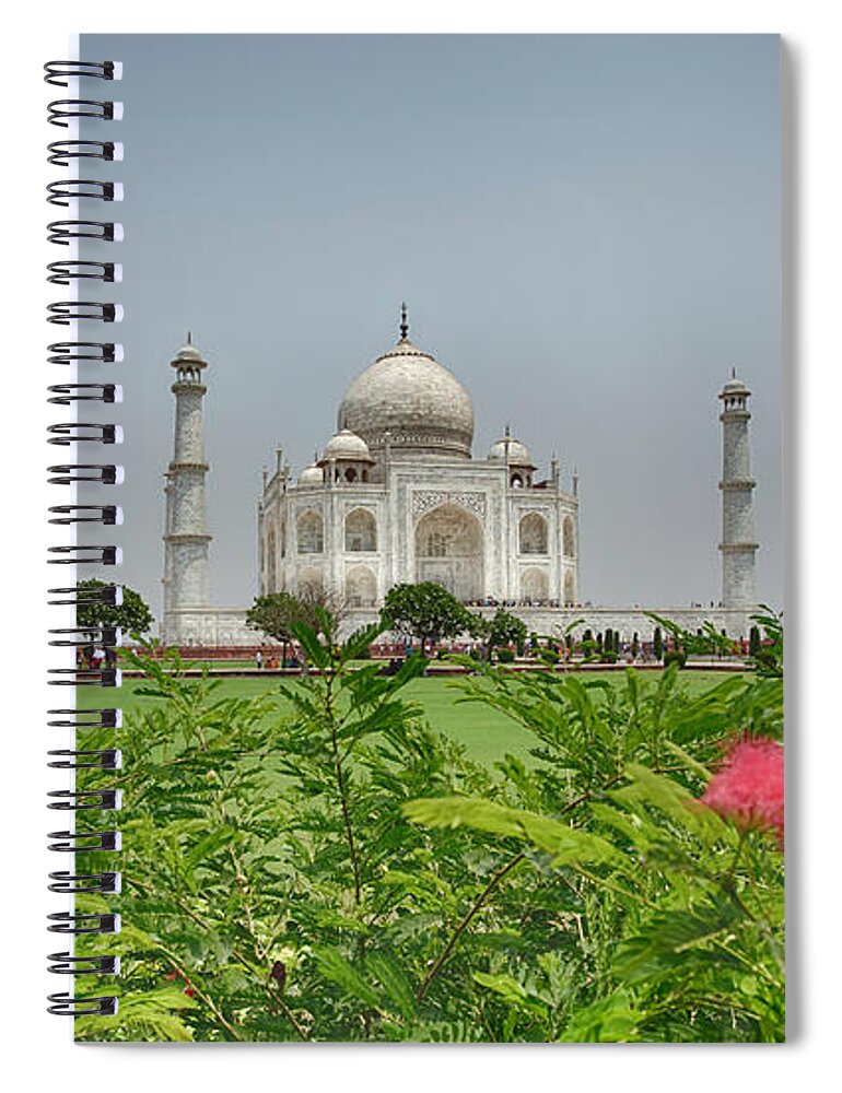 Chris Cousins Spiral Notebook featuring the photograph The Taj Mahal by Chris Cousins