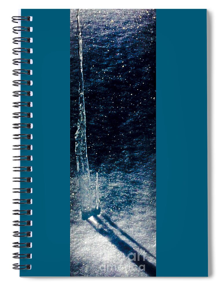Shadows Spiral Notebook featuring the photograph The Tower of Ice Shadows by Jennifer Lake