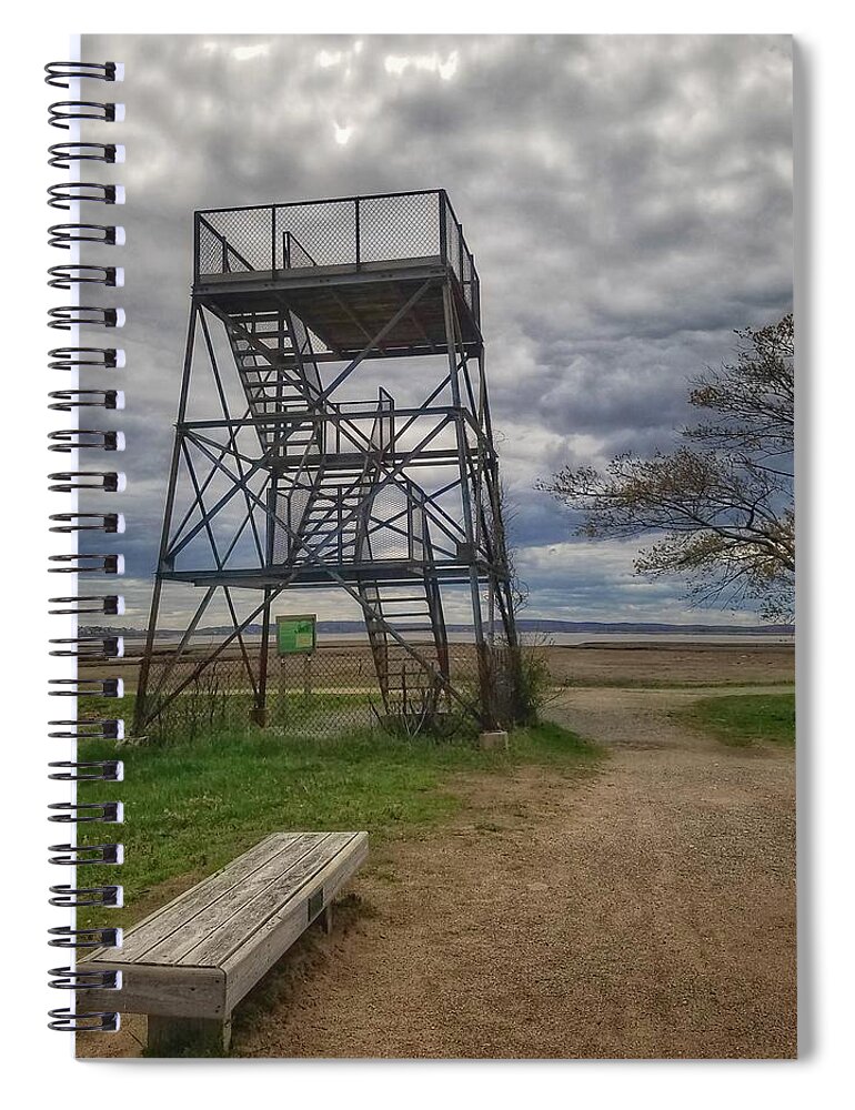 Watchtower Spiral Notebook featuring the photograph The Watchtower by Mary Capriole