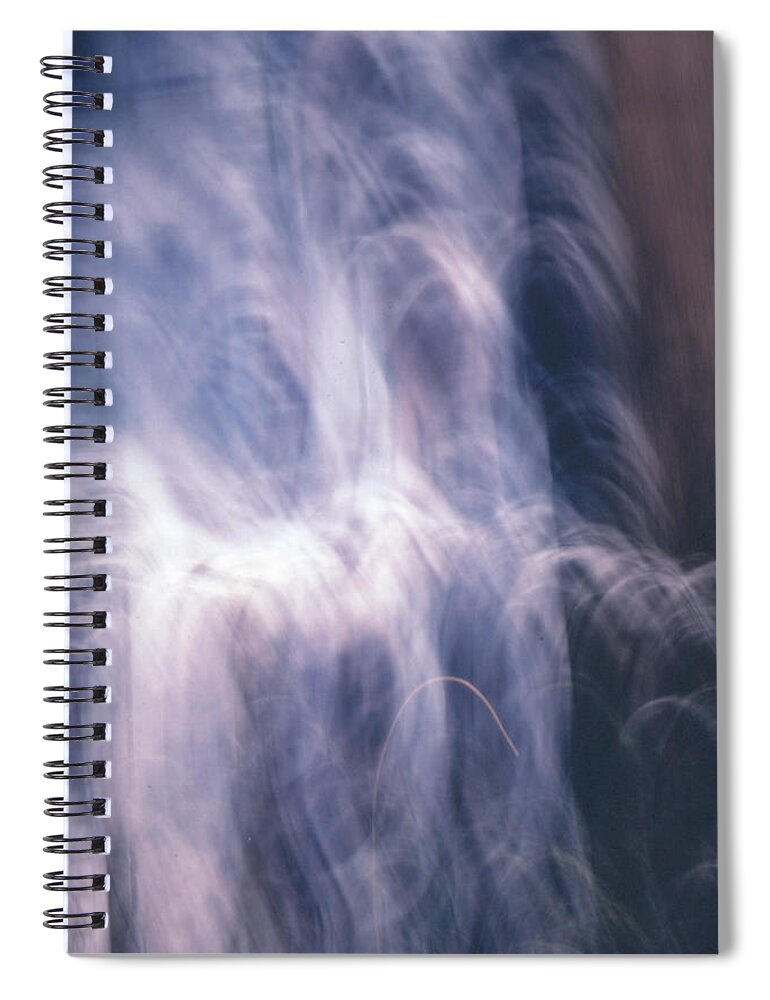 Abstract Spiral Notebook featuring the photograph The Waterfall of Emotion by Steven Huszar