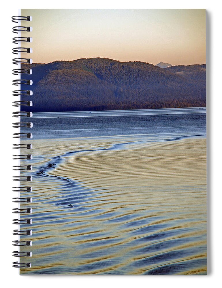 Wave Spiral Notebook featuring the photograph The Waves by Carol Eliassen