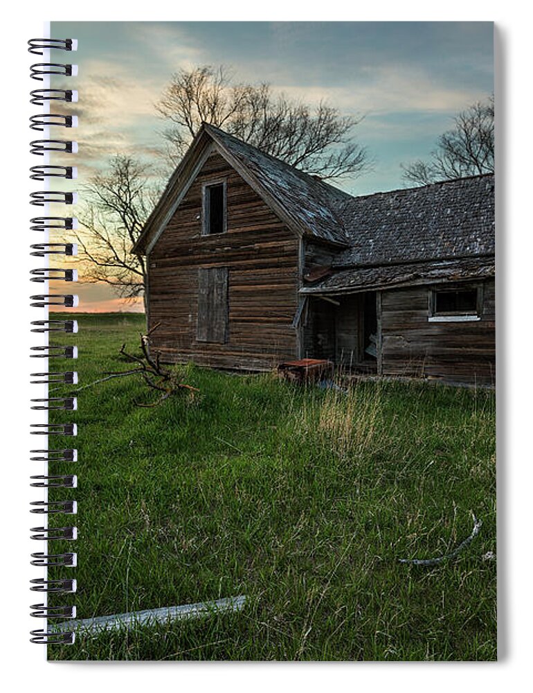 Sky Spiral Notebook featuring the photograph The Way She Goes by Aaron J Groen