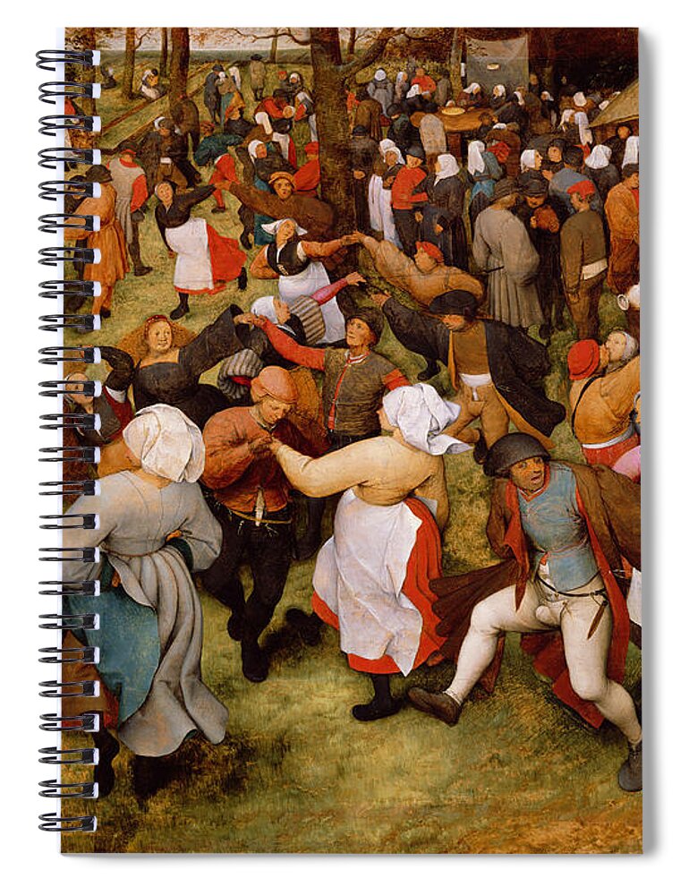 The Spiral Notebook featuring the painting The Wedding Dance by Pieter the Elder Bruegel