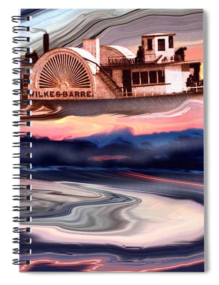 Susquehanna River Spiral Notebook featuring the photograph The Wilkes-Barre Experiment... by Arthur Miller