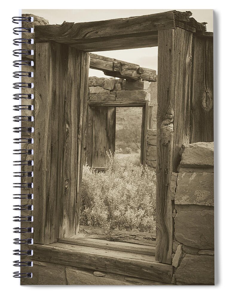 Arizona Spiral Notebook featuring the photograph The Windows of Time 2 by Teresa Wilson