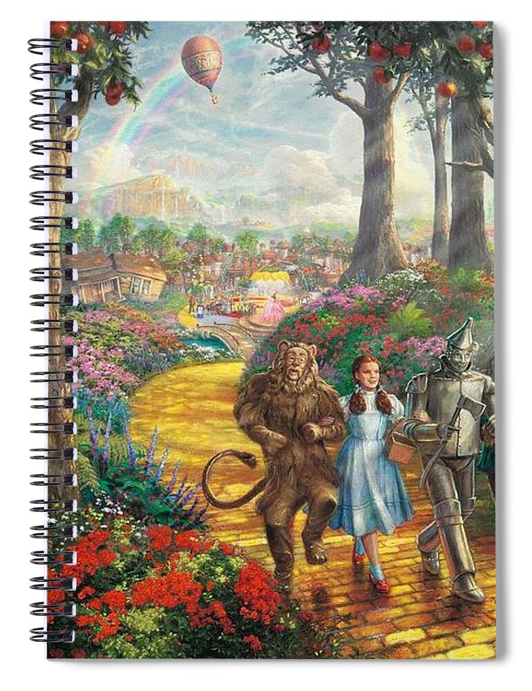 The Wizard Of Oz Spiral Notebook featuring the digital art The Wizard Of Oz by Maye Loeser