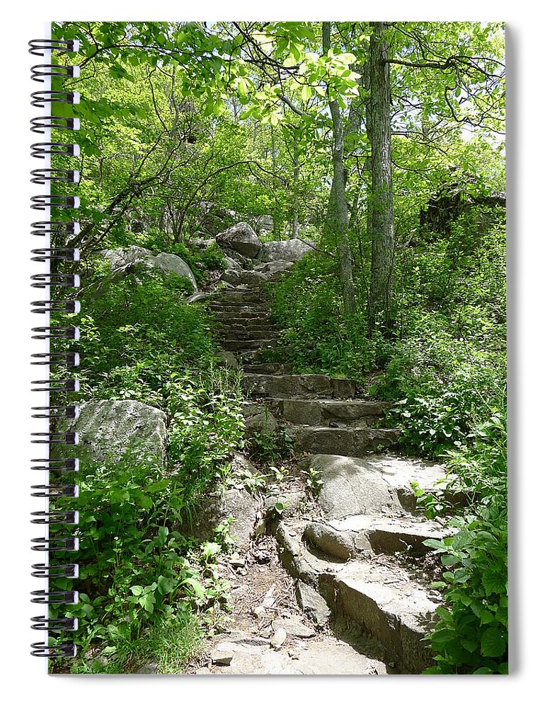 Sharp Top Trail Spiral Notebook featuring the photograph The Work of Unknown Hands by Joel Deutsch