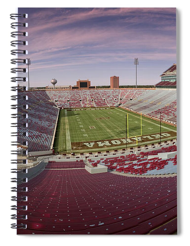 Oklahoma Spiral Notebook featuring the photograph The Palace on the Prairie by Ricky Barnard